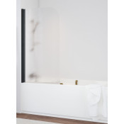 Шторка для ванной Vegas EV 76 02М 02 L черный матовый/шиншилла