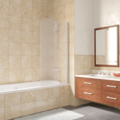 Шторка для ванной Vegas EV LUX 75 01 10 R белый/сатин