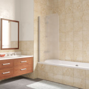 Шторка для ванной Vegas EV LUX 75 07 10 L матовый хром/сатин