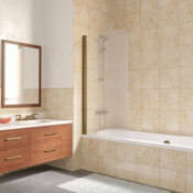 Шторка для ванной Vegas EV LUX 75 05 10 L бронза/сатин