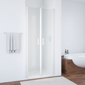 Душевая дверь в нишу Vegas Е2Р 100 01 01 белый/прозрачное