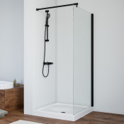 Душевая перегородка Vegas EAF 106 02М 01 черный матовый/прозрачное