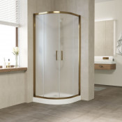 Душевой уголок Vegas Glass ZS 100 05 10 бронзовый/сатин