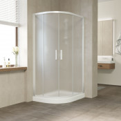 Душевой уголок Vegas Glass ZS-F 90*80 01 10 белый/сатин
