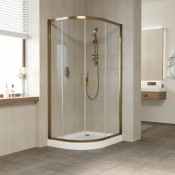 Душевой уголок Vegas Glass ZS-F 100*90 05 01 бронзовый/прозрачное