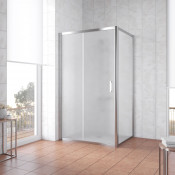 Душевой уголок Vegas ZP+ZPV 140*80 08 10 глянцевый хром/сатин