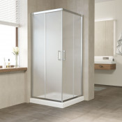 Душевой уголок Vegas Glass ZA 100 08 10 глянцевый хром/сатин