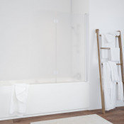 Шторка для ванной Vegas E2V 120 01 10 R белый/сатин