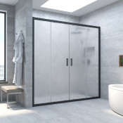 Душевая дверь в нишу Vegas Z2P NOVO 220 02М 10 черный матовый/сатин