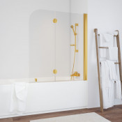 Шторка для ванной Vegas E2V 120 09 01 R золото/прозрачное