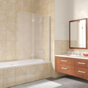 Шторка для ванной Vegas E2V LUX 120 01 10 R белый/сатин