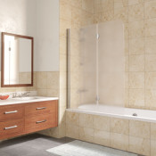 Шторка для ванной Vegas E2V LUX 120 08 10 L глянцевый хром/сатин