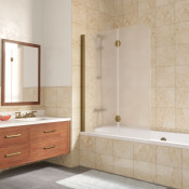 Шторка для ванной Vegas E2V LUX 120 05 10 L бронза/сатин