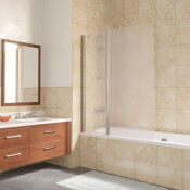 Шторка на ванную Vegas E2V LUX ST 115 08 10 L глянцевый хром/сатин