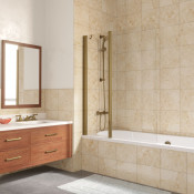 Шторка на ванную Vegas E2V LUX ST 115 05 01 L бронза/прозрачное