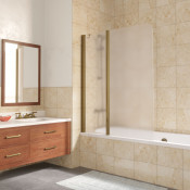 Шторка на ванную Vegas E2V LUX ST 115 05 10 L бронза/сатин