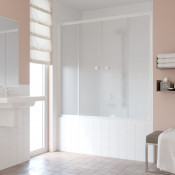 Шторка на ванную Vegas Z2V NOVO 170 01 10 белый/сатин