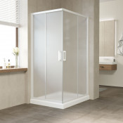 Душевой уголок Vegas Glass ZA-F NOVO 120*80 01 10 белый/сатин