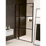 Душевая дверь Riho Grid GB104 120 GB1120000 черный матовый/прозрачное