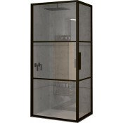 Душевой уголок Riho Grid GB201 100x100 GB2100100 черный матовый/прозрачное