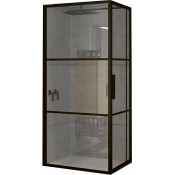 Душевой уголок Riho Grid GB203 GB2130100 130x100 черный матовый/прозрачное