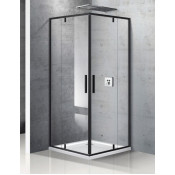 Душевой уголок Vincea Slim VPR-2SL9090CLB 90x90 черный матовый/прозрачное