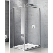 Душевой уголок Vincea Slim VSR-2SL8010CL-R 100x80 правый хром/прозрачное