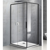 Душевой уголок Vincea Slim VSS-2SL8010CLB-L 100x80 левый черный матовый/прозрачное