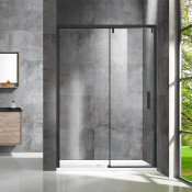 Душевая дверь Vincea Lugano VDS-1L120CLB черный/прозрачное