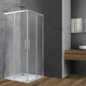 Душевой уголок Vincea Soft VSS-3SO900CL 90x90 хром/прозрачное