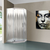 Душевой уголок Vincea Stresa VSP-1S100CH 100x100 хром/шиншилла