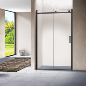 Душевая дверь Vincea Como VPS-1C130CLB матовый черный/прозрачное