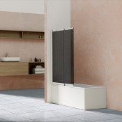 Шторка на ванную Vegas ( Vincea ) VSB-1E100CG 100 хром/тонированное