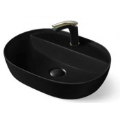 Раковина накладная Vincea VBS-121MB 50х38 матовый черный