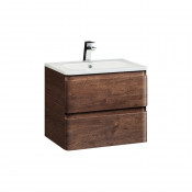 Тумба под раковину Vincea Alba 600 VMC-1A600RW темный дуб
