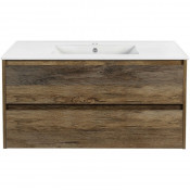 Тумба под раковину Vincea Gio 1000 VMC-3G100SF дуб винтаж темный
