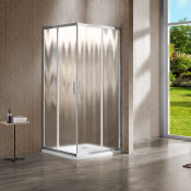 Душевой уголок Vincea Garda VSS-1G9010CH 100x90 хром/шиншилла