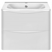 Тумба под раковину Vincea Paola 600 VMC-2P600GW белый глянец