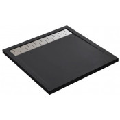 Поддон для душа из искусственного камня Vincea VST-2SR39090B 90x90 черный матовый