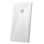 Поддон для душа из искусственного камня Vincea VST-4SR8010W 100x80 белый матовый