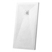 Поддон для душа из искусственного камня Vincea VST-4SR8011W 110x80 белый матовый