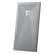 Поддон для душа из искусственного камня Vincea VST-4SR8012G 120x80 серый