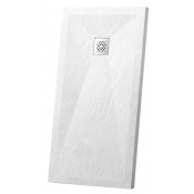 Поддон для душа из искусственного камня Vincea VST-4SR9010W 100x90 белый матовый