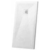 Поддон для душа из искусственного камня Vincea VST-4SR9011W 110x90 белый матовый