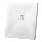 Поддон для душа из искусственного камня Vincea VST-4SR9090W 90x90 белый матовый