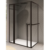 Душевой уголок Riho Lucid GD203 GD211B100 110x100 черный матовый/прозрачное