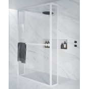 Душевая перегородка Riho Lucid GD404 GD314W030 140 белый/прозрачное