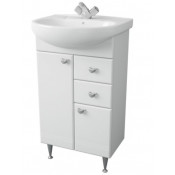 Тумба под раковину 1Marka Story 55Н У99316 правый белый глянец