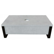 Тумба под раковину 1Marka Grunge Loft 80П У85851 светло-серый бетон