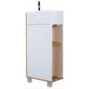 Тумба с раковиной 1Marka Laura 40Н У85930 левая дуб сонома